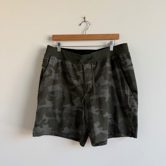 lululemon athletica Other - Lululemon T.H.E. Linerless 7" Variegated Mesh Camo Max‎ Dark Size XL